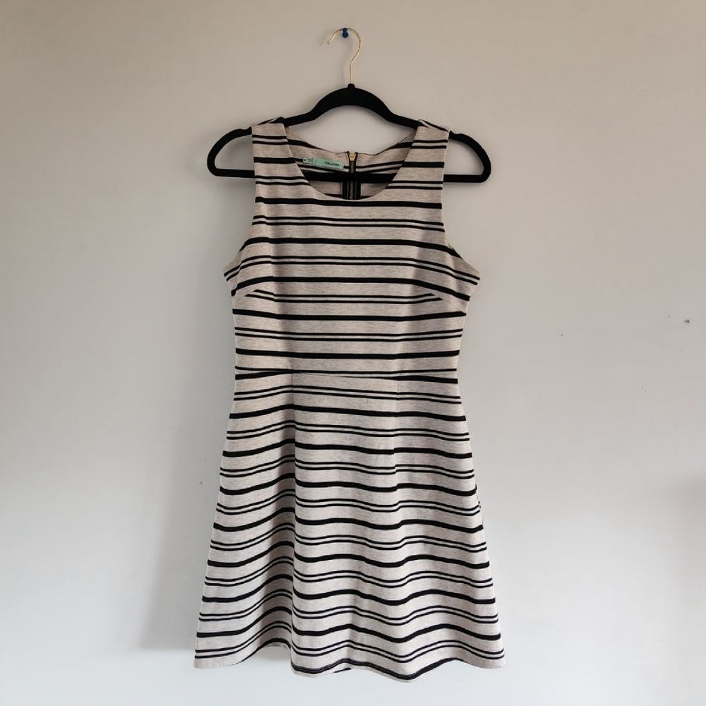 Maurices Black and White A-Line Mini Dress